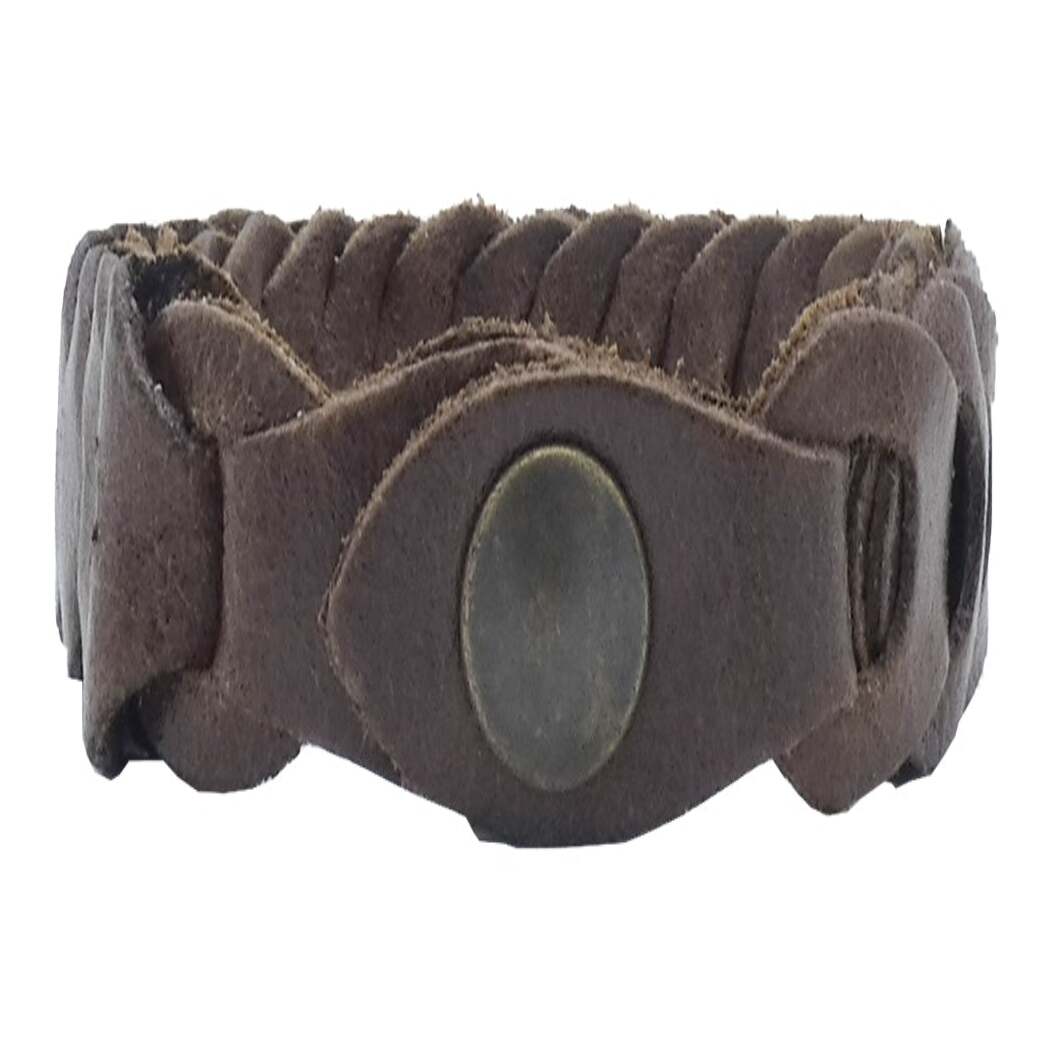 Como braided bracelet in handcrafted leather Made in Italy