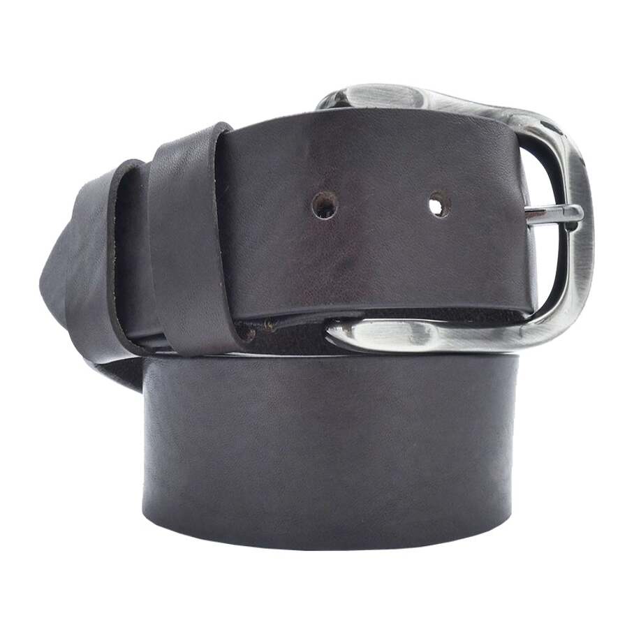 4cm Napoli Leather Belt with Zamak Gunmetal Buckle