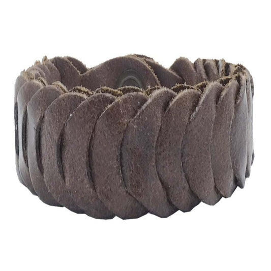 Como braided bracelet in handcrafted leather Made in Italy