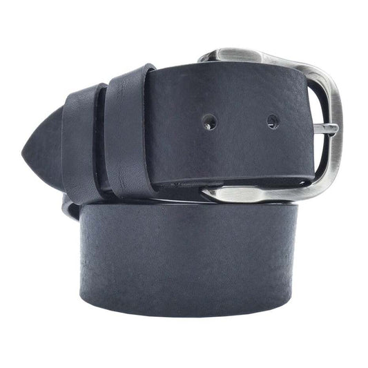 Ceinture en cuir Napoli 4 cm avec boucle en Zamak Gunmetal