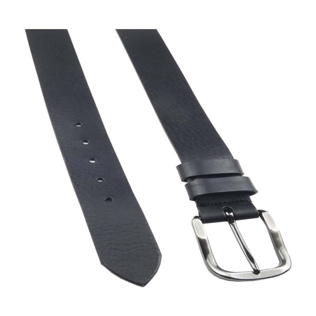 4cm Napoli Leather Belt with Zamak Gunmetal Buckle